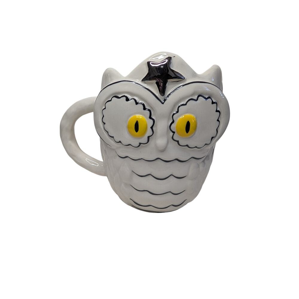 Anthropologie Coffee Mugs, Francesca Kaye Owl Magic Halloween Stoneware Cup